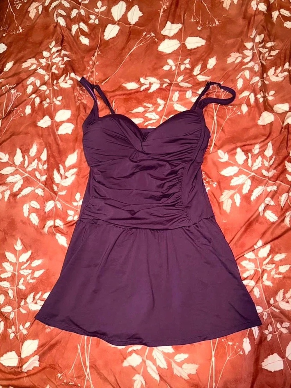 Liz Claiborne Purple One-Piece Swimsuit Size 14